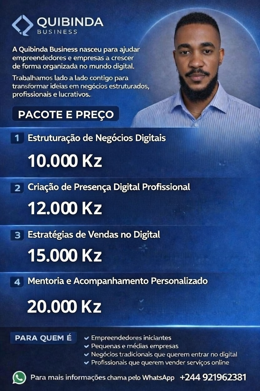 Pacotes Quibinda Business